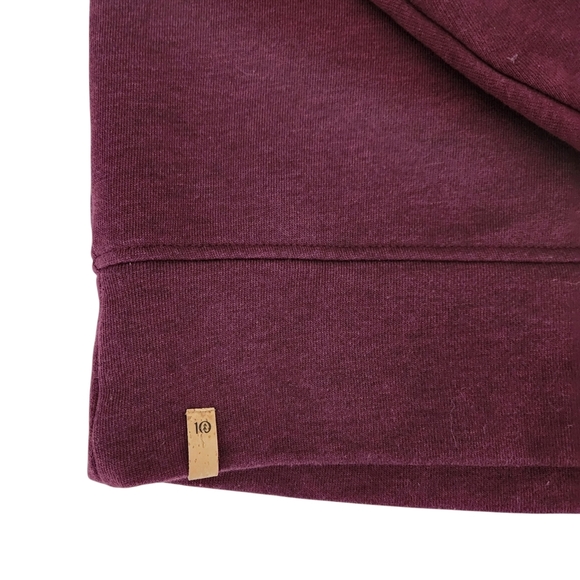 TENTREE Treefleece Grove pullover Sweatshirt color burgundy small - Picture 7 of 14